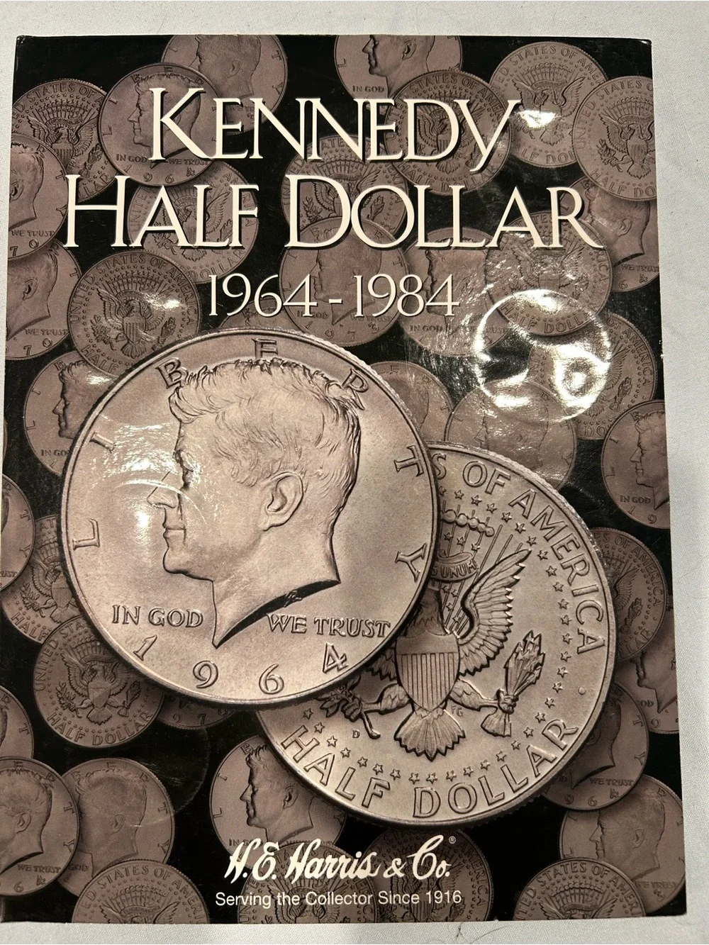 Kennedy Half Dollar Coin Folder Album #1, 1964-1984 by H.E. Harris